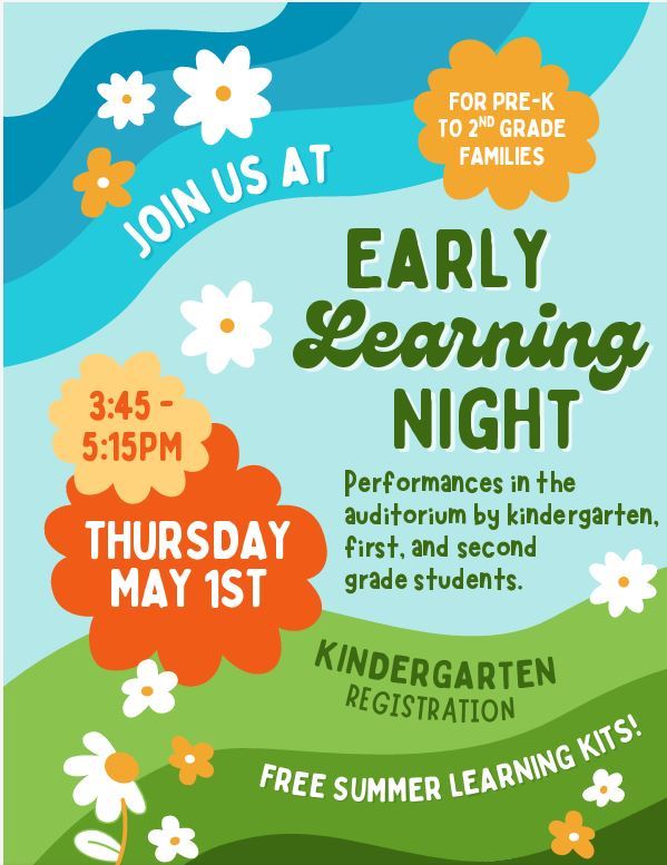  Flyer for Early Learning Night 